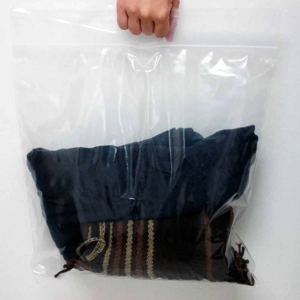 12 Clear Large Bag 15x15 Storage Clothes Shoes Cover Dust Storage Travel Airport