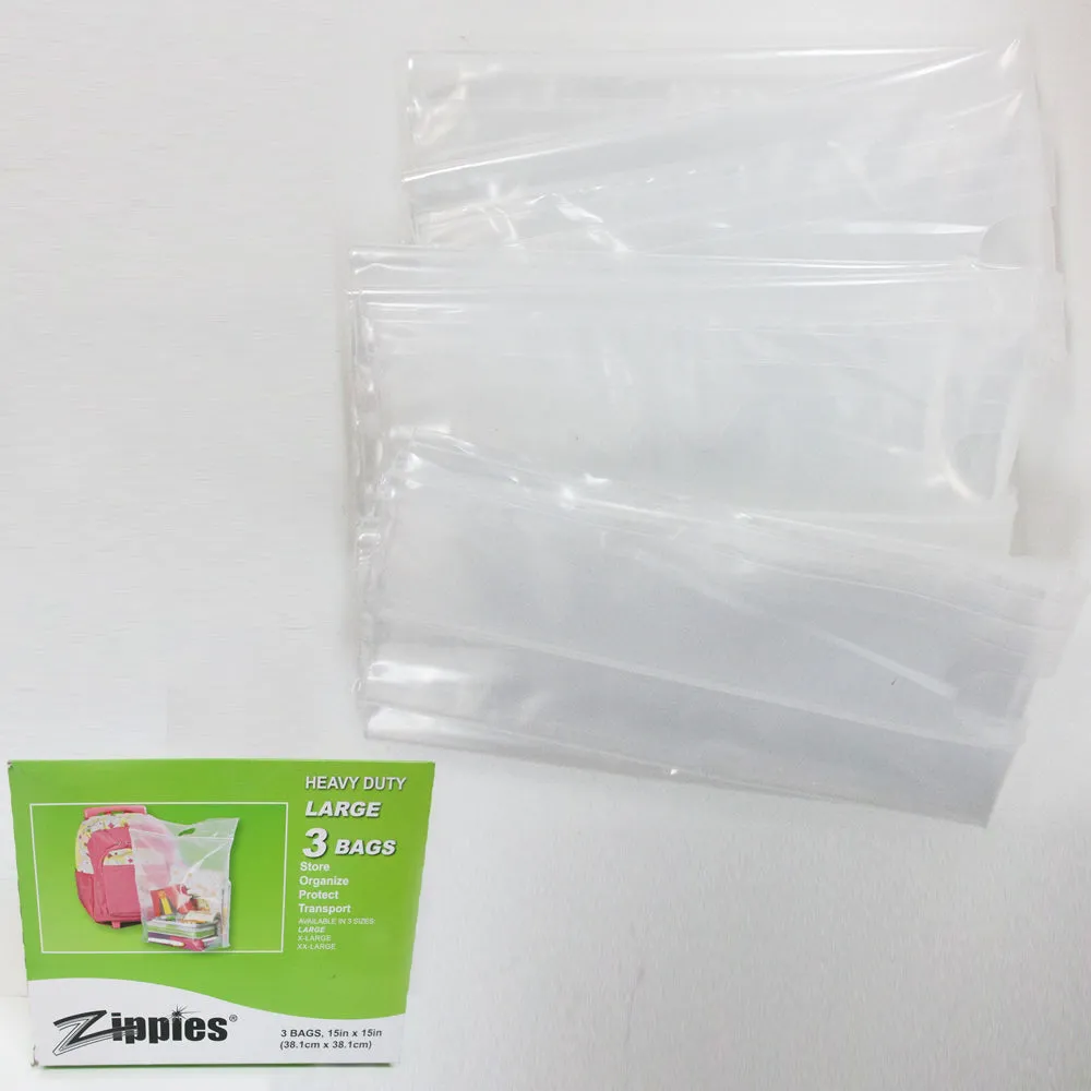 12 Clear Large Bag 15x15 Storage Clothes Shoes Cover Dust Storage Travel Airport