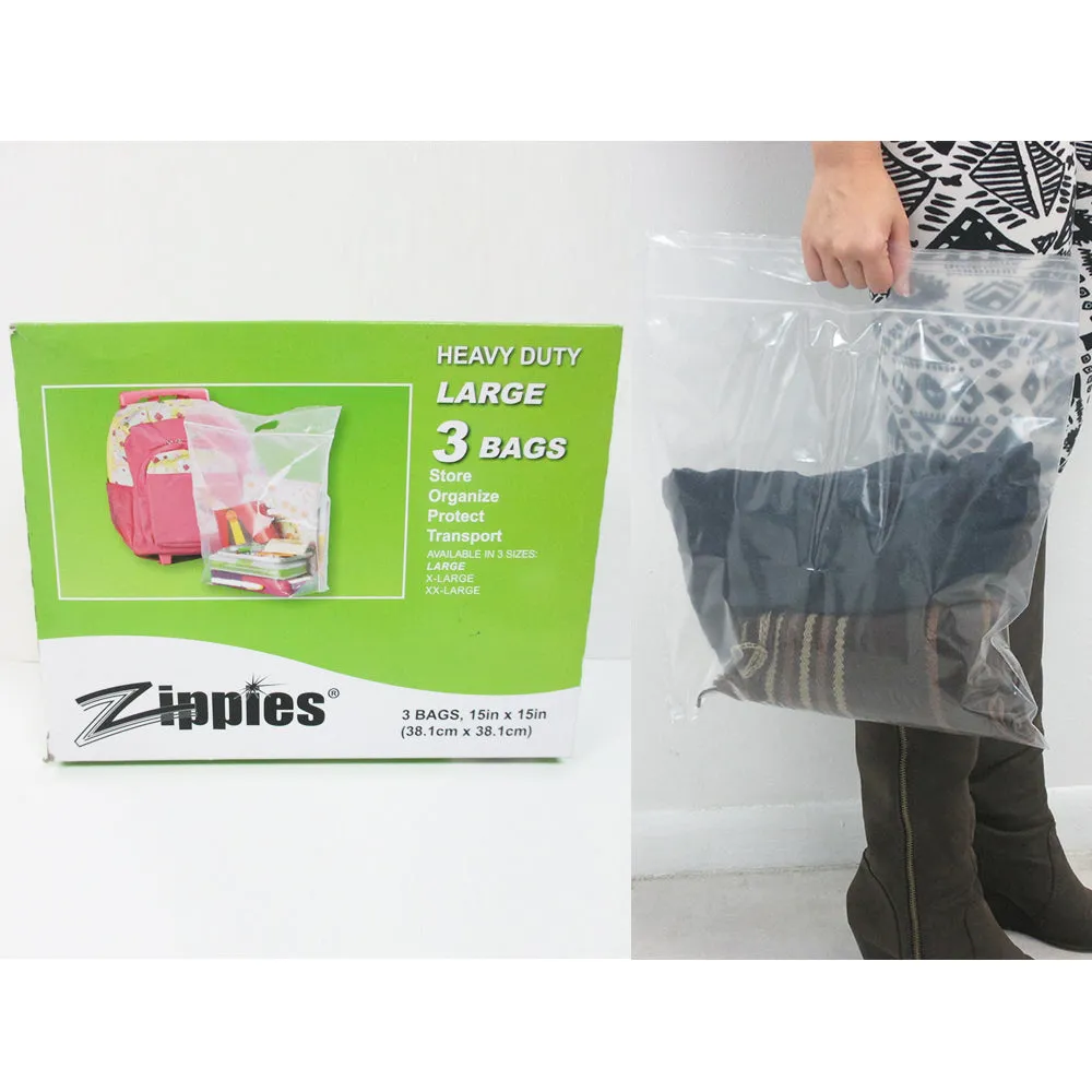 12 Clear Large Bag 15x15 Storage Clothes Shoes Cover Dust Storage Travel Airport