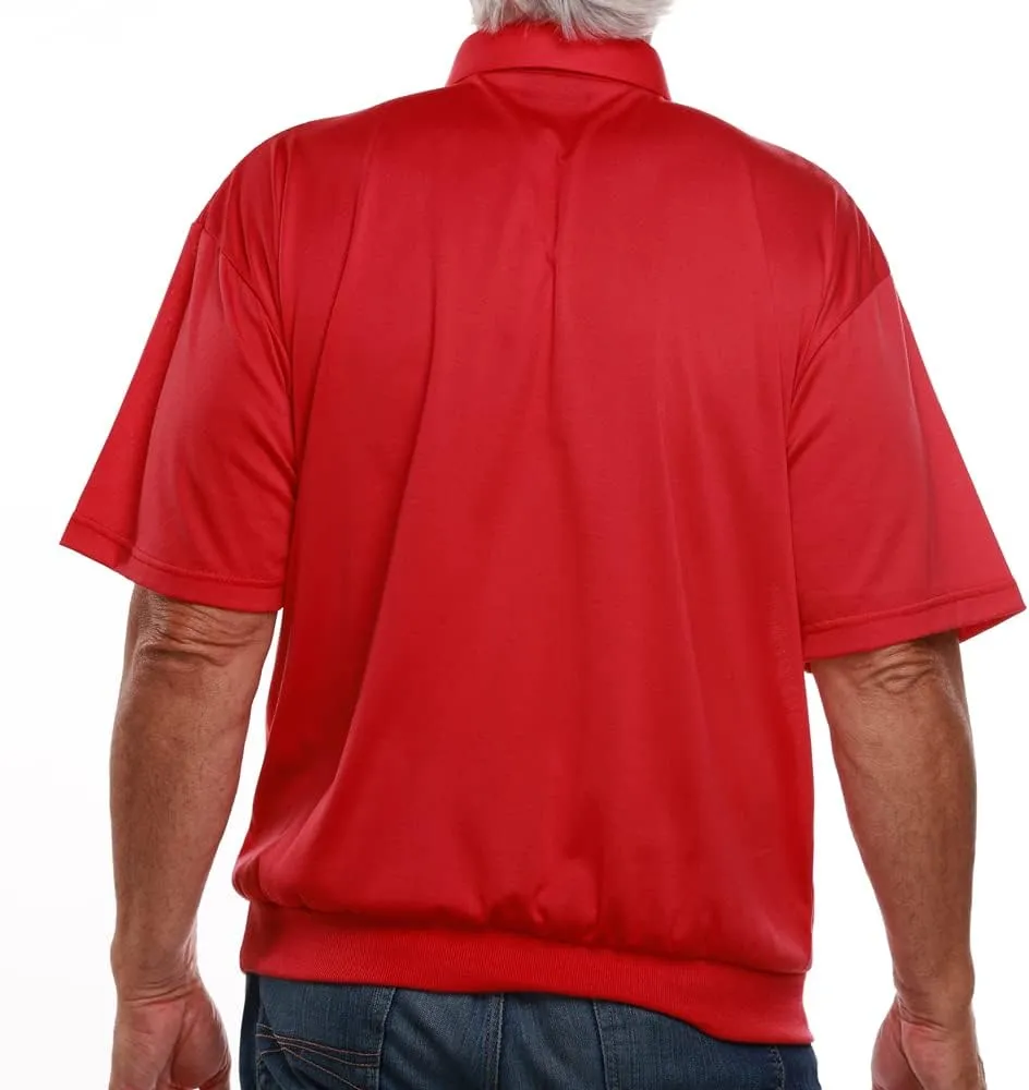 2 Pocket Solid Banded Bottom Polo Shirt
