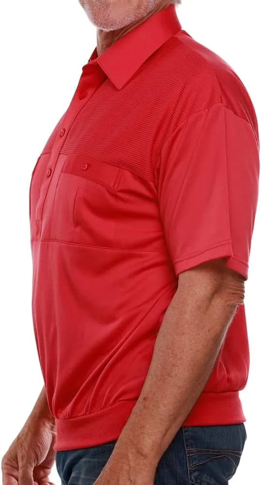 2 Pocket Solid Banded Bottom Polo Shirt