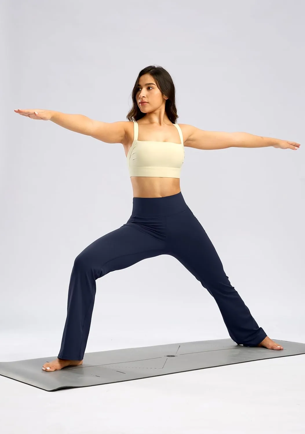 28"/30"/32"/34" Inseam Women's Bootcut Yoga Pants Long Bootleg High-Waisted Flare Pants with Pockets