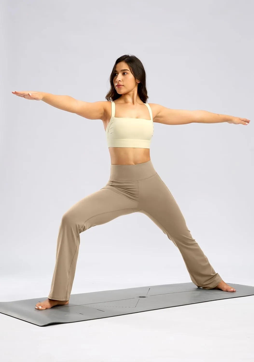 28"/30"/32"/34" Inseam Women's Bootcut Yoga Pants Long Bootleg High-Waisted Flare Pants with Pockets
