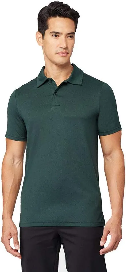 32 Degrees Men's Cool Classic Polo| Slim Fit | Moisture Wicking | 4-Way Stretch |Golf | Tennis