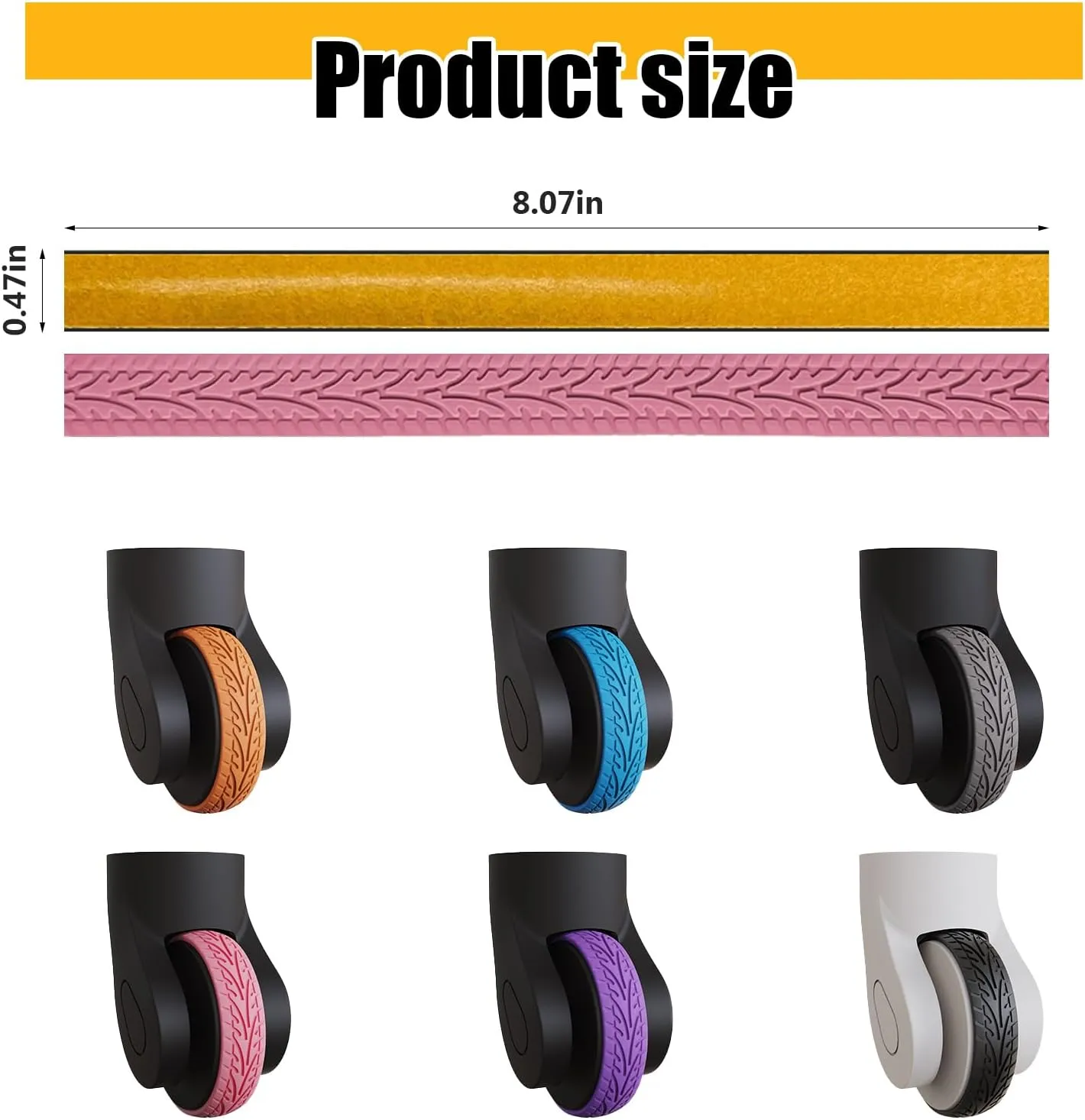 8pcs Luggage Wheels Covers, Suitcase Wheel Covers, Luggage Wheel Protector, Waterproof, Noise Reducing Protectors for Carry-Ons, Universal Fit, Essential Travel Accessories, Grey P