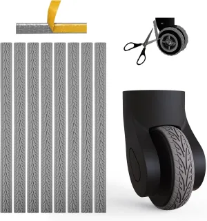 8pcs Luggage Wheels Covers, Suitcase Wheel Covers, Luggage Wheel Protector, Waterproof, Noise Reducing Protectors for Carry-Ons, Universal Fit, Essential Travel Accessories, Grey P