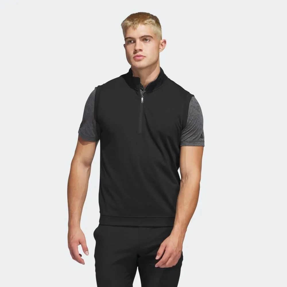 adidas Men's Elevated Quarter Zip Pullover Golf Vest
