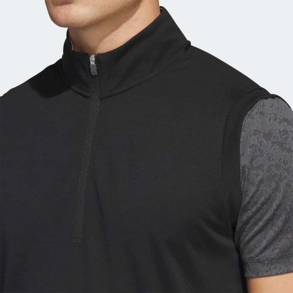 adidas Men's Elevated Quarter Zip Pullover Golf Vest
