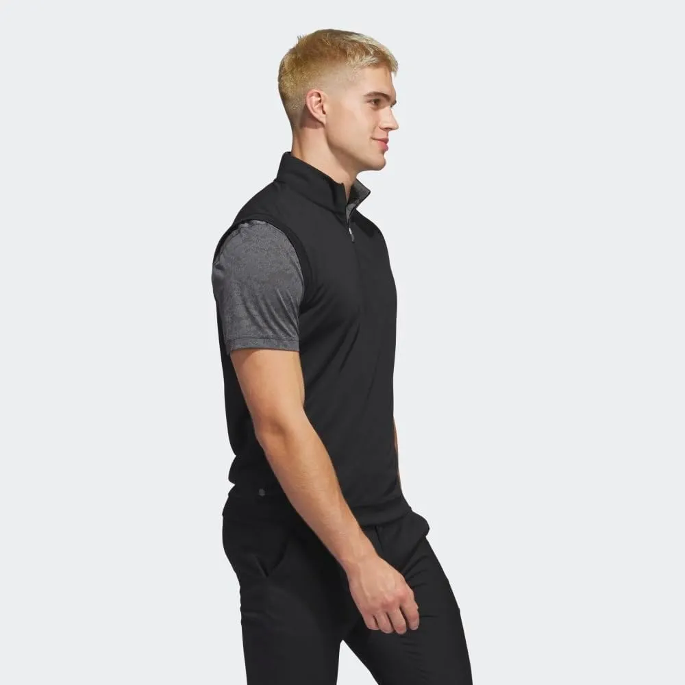 adidas Men's Elevated Quarter Zip Pullover Golf Vest