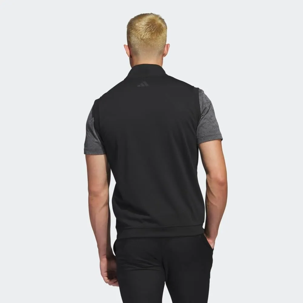 adidas Men's Elevated Quarter Zip Pullover Golf Vest