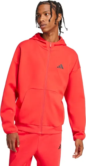adidas Men's Future Icons Small Logo Full-Zip Hoodie