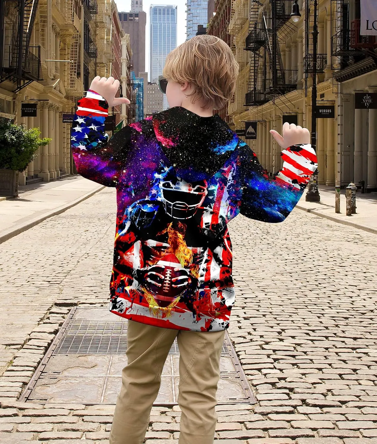 Ahegao Kid Hoodies Boys Sweatshirts for Girls 3D Prints Pullover 6-16 Years