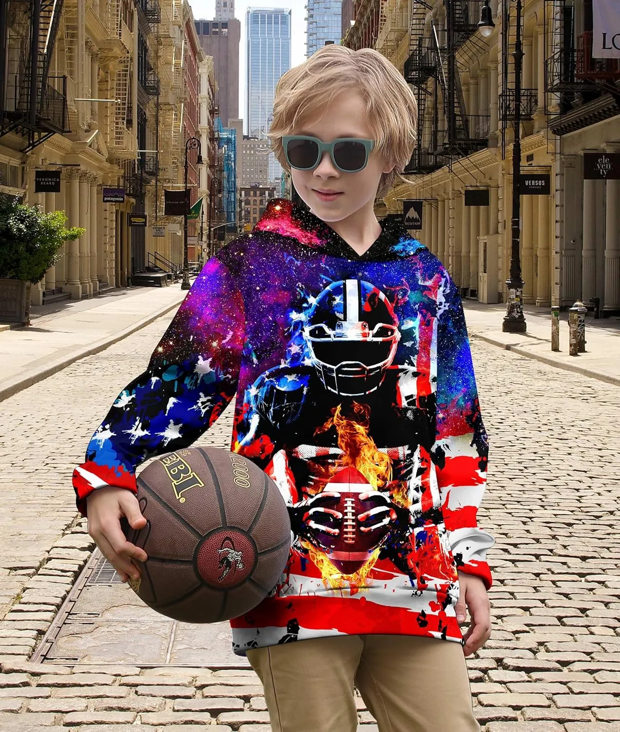 Ahegao Kid Hoodies Boys Sweatshirts for Girls 3D Prints Pullover 6-16 Years