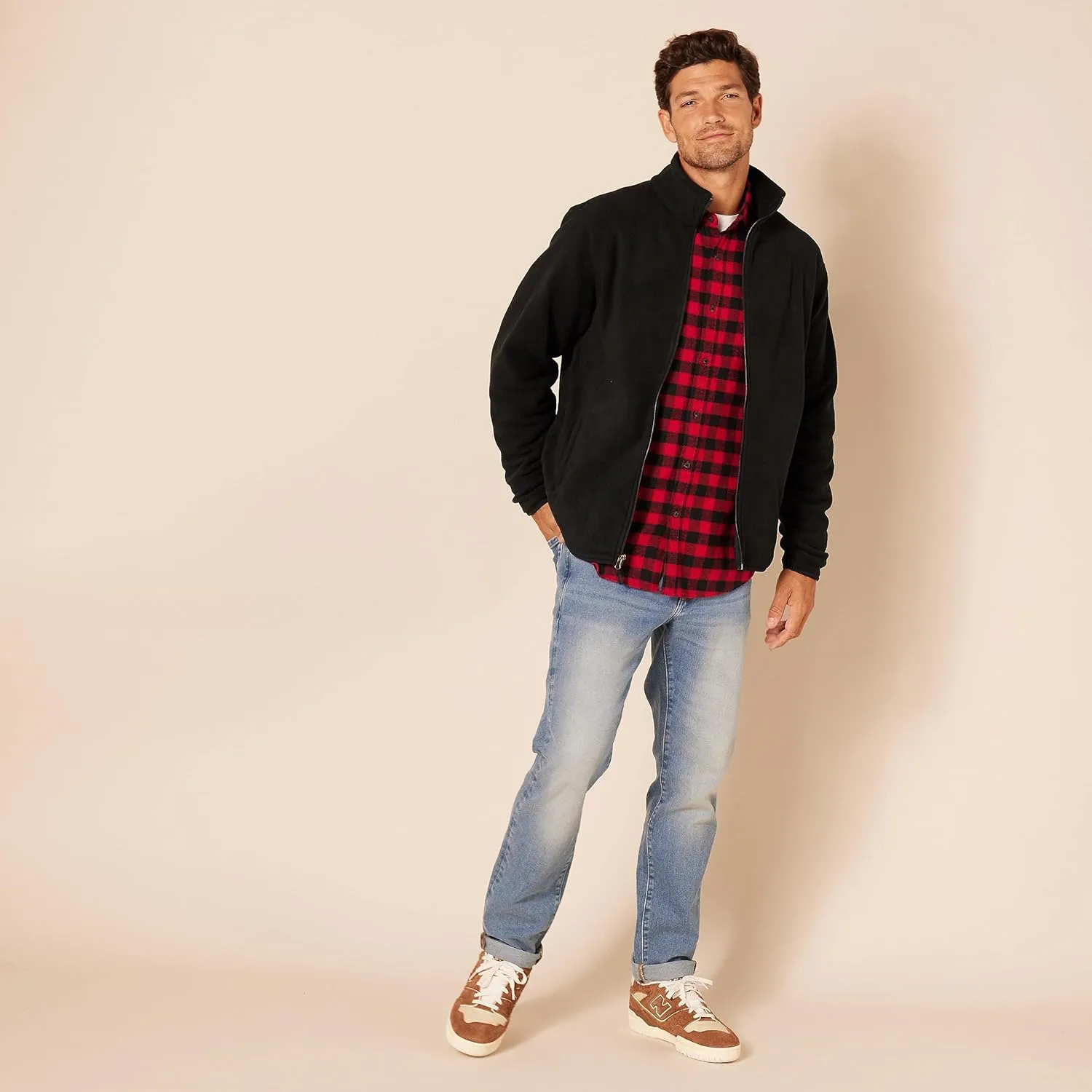 Amazon Essentials Men's Full-Zip Fleece Jacket - Discontinued Colors