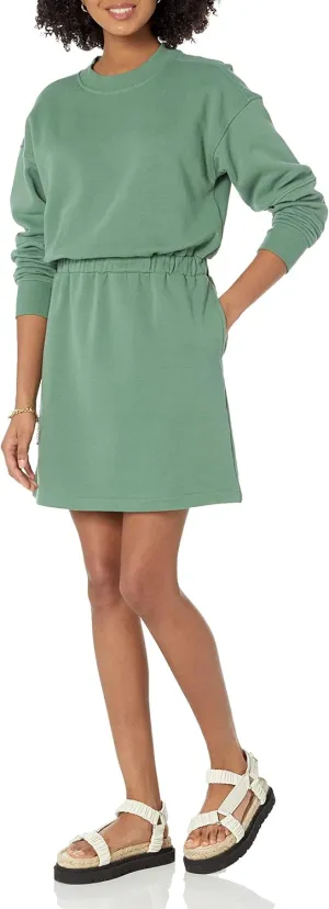 Amazon Essentials Women's Waisted Sweatshirt Dress (Available in Plus Size)