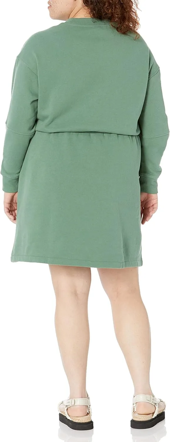 Amazon Essentials Women's Waisted Sweatshirt Dress (Available in Plus Size)