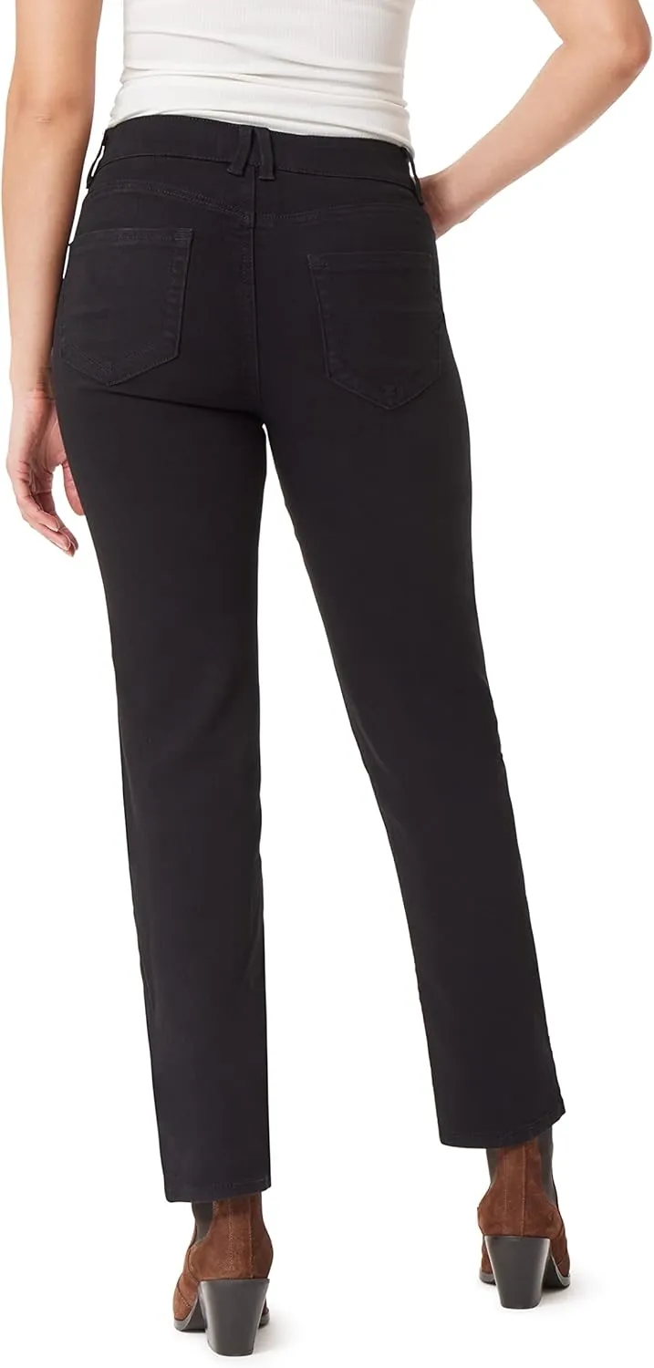 Angels Forever Young Women's 360 Sculpt Mid-Rise Straight Ankle Jeans