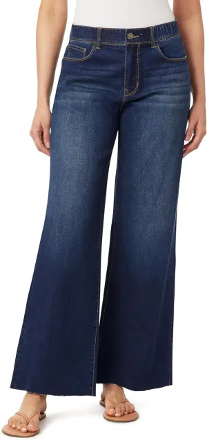 Angels Forever Young Women's 360 Sculpt Mid-Rise Wide Leg Jeans