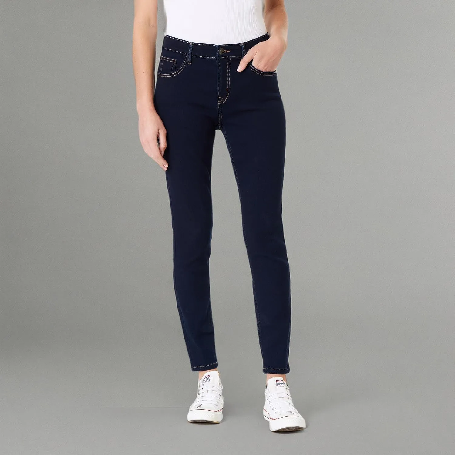 Angels Forever Young Women's 360 Sculpt Skinny Mid-Rise Jeans (Standard and Plus)