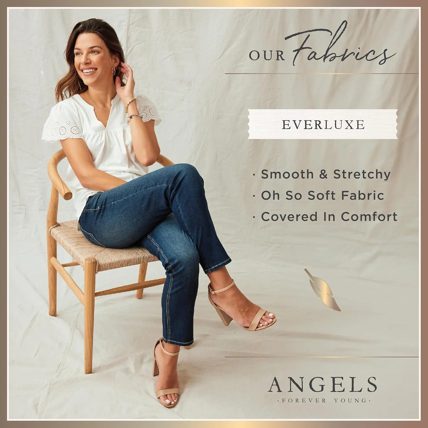 Angels Forever Young Women's 360 Sculpt Skinny Mid-Rise Jeans (Standard and Plus)