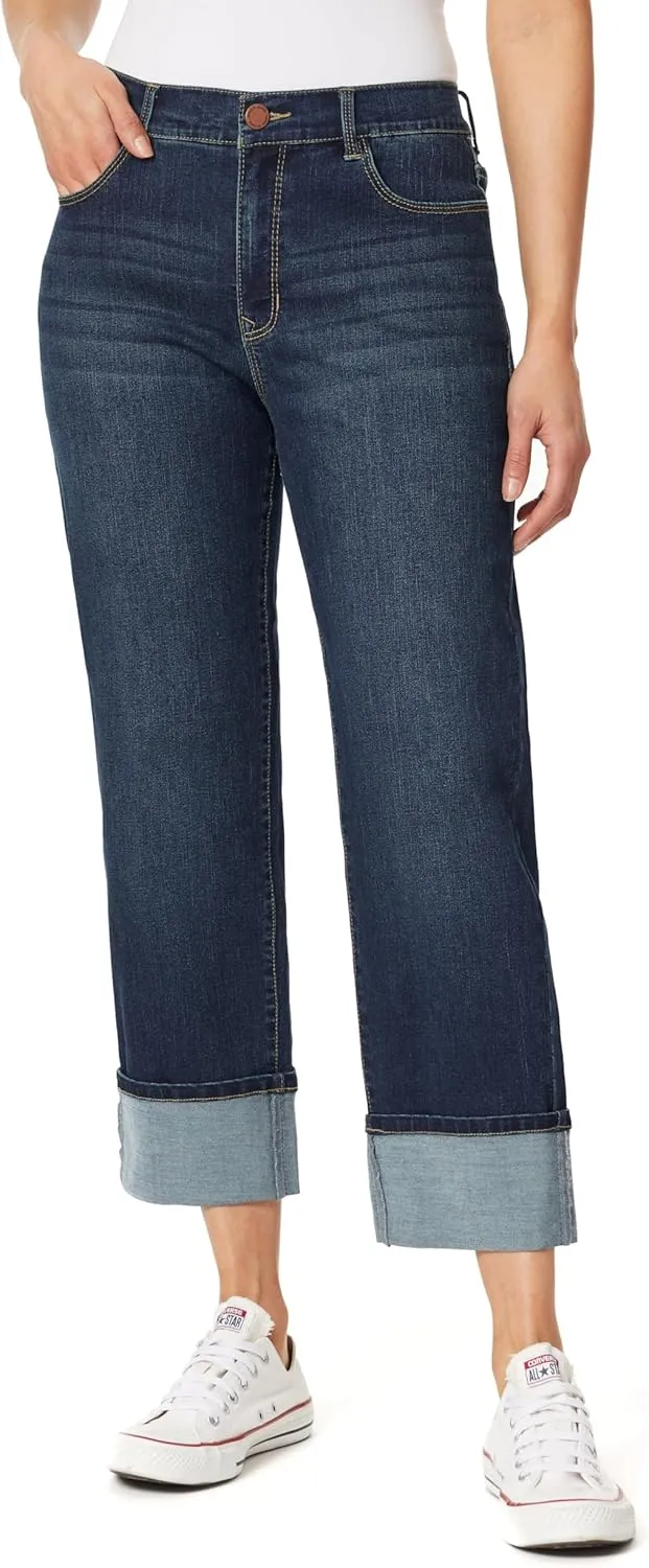 Angels Forever Young Women's Signature Straight Crop Jeans