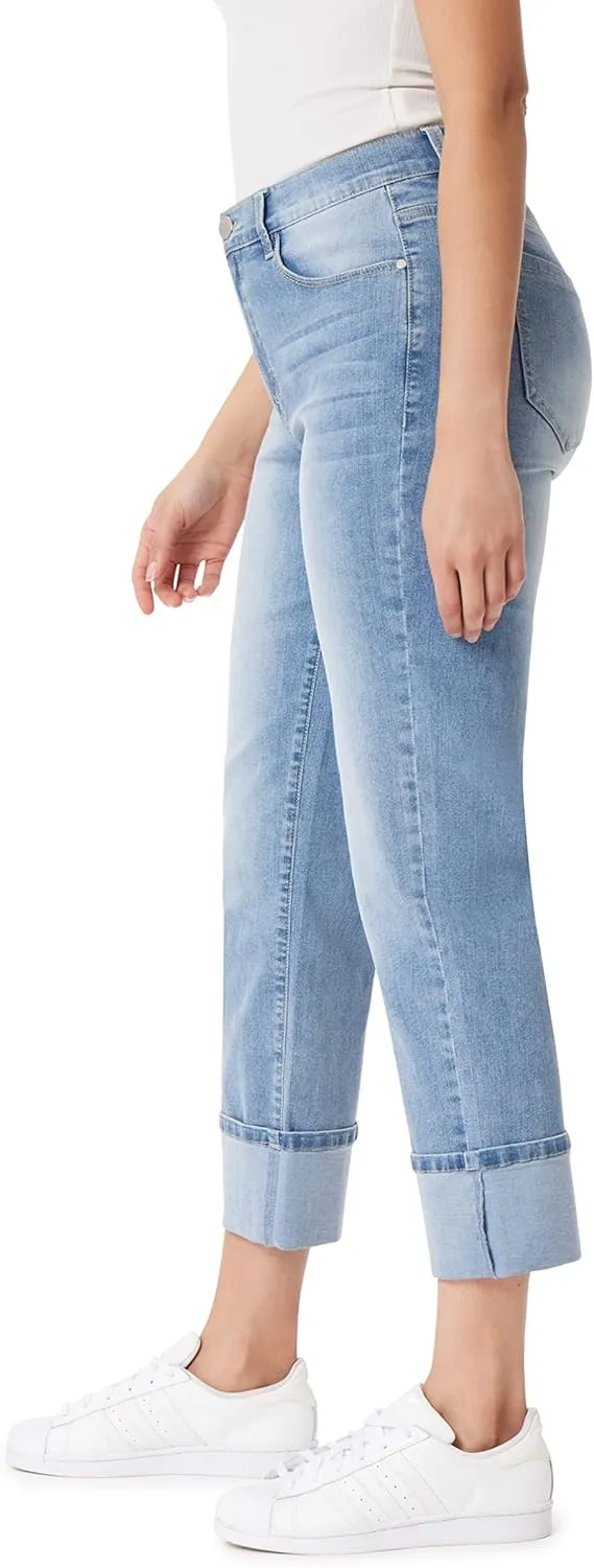 Angels Forever Young Women's Signature Straight Crop Jeans