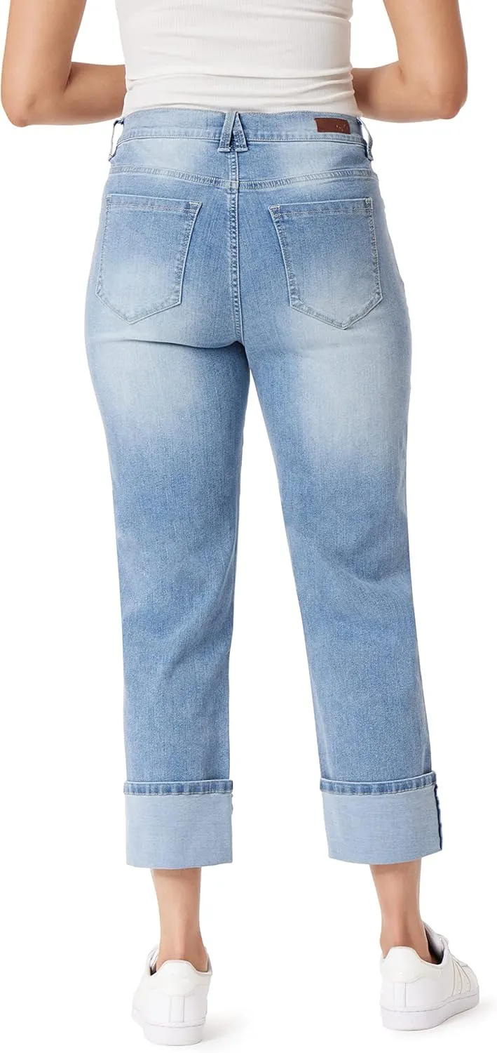Angels Forever Young Women's Signature Straight Crop Jeans