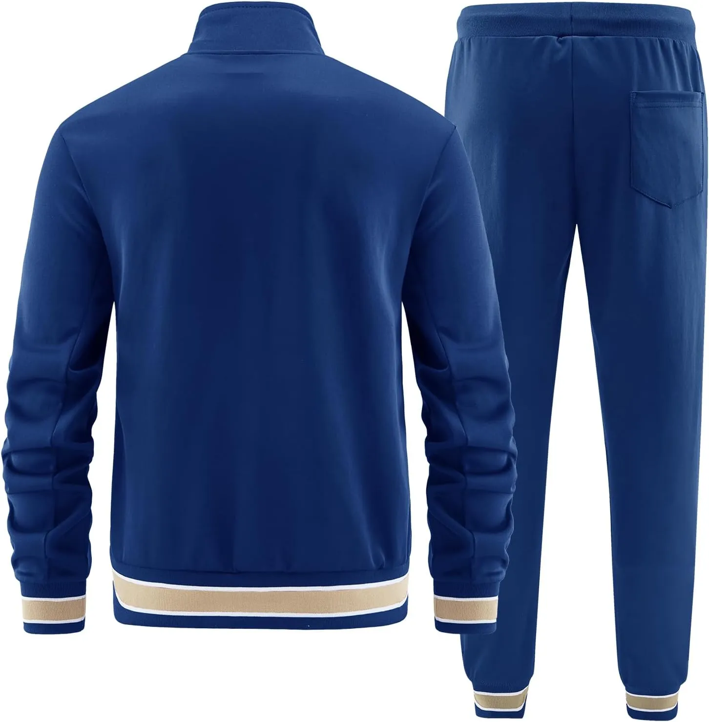 ANOTWENER Men's Casual 2 Piece Tracksuit Sets Long Sleeve Full Zip Jacket and Sweatpants Jogging Sport Outfits Sweatsuits