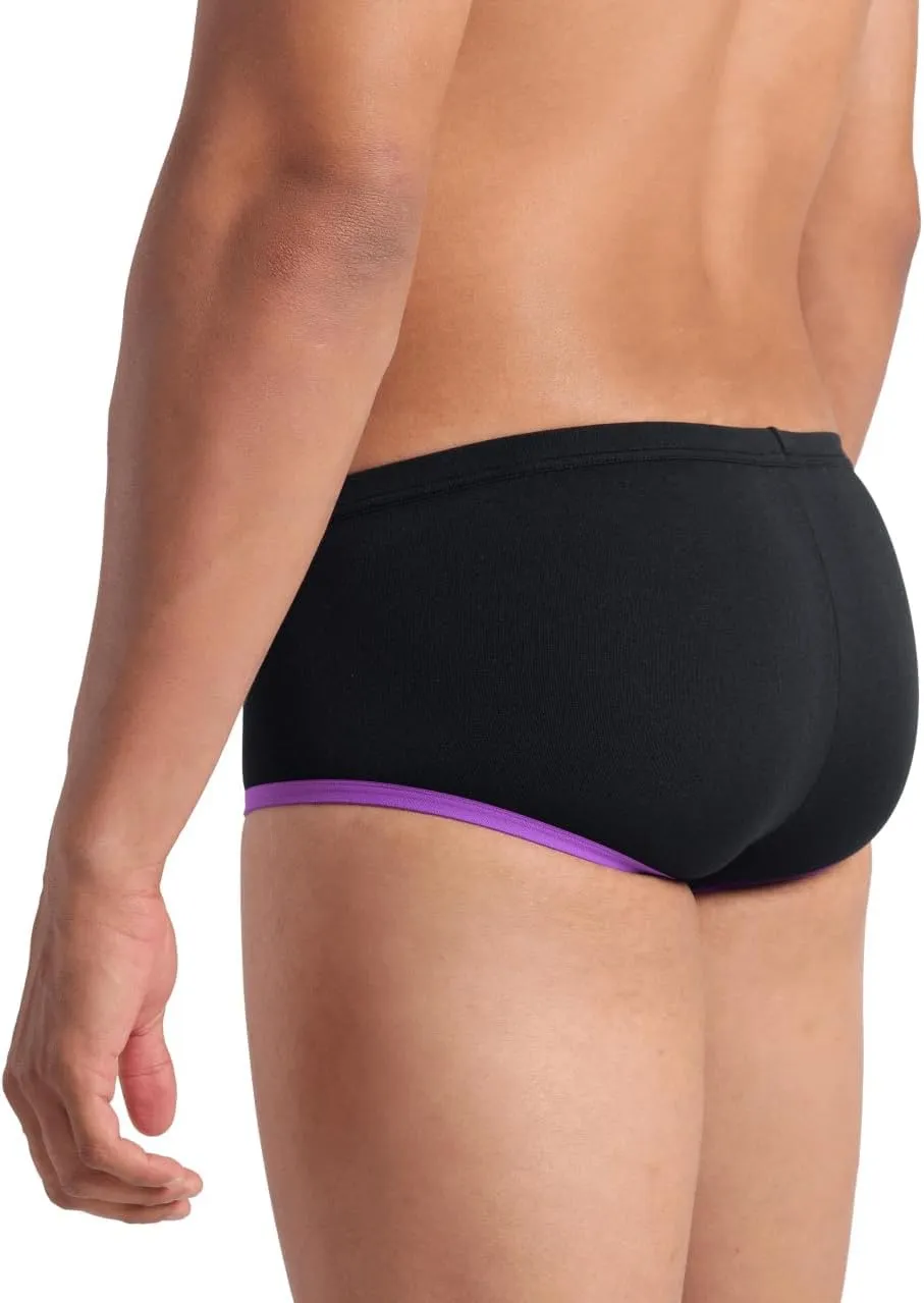 ARENA Men's One Big Logo Low-Waist Swim Short Pool Practice Athletic Swimsuit