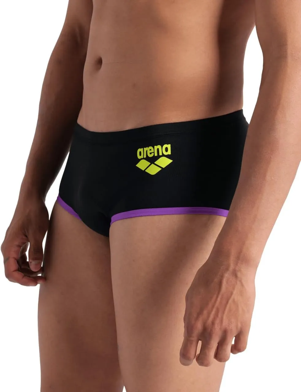 ARENA Men's One Big Logo Low-Waist Swim Short Pool Practice Athletic Swimsuit