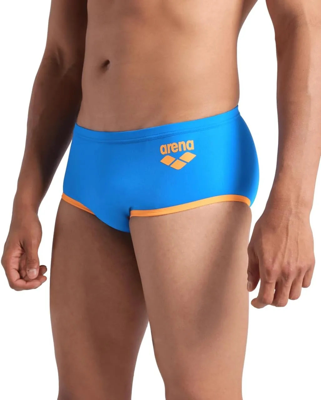 ARENA Men's One Big Logo Low-Waist Swim Short Pool Practice Athletic Swimsuit