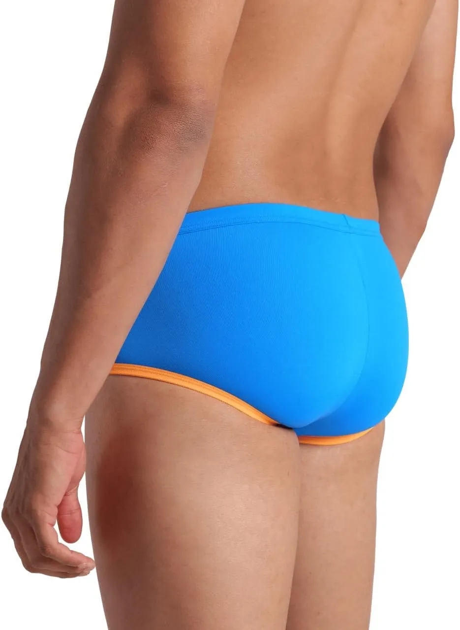 ARENA Men's One Big Logo Low-Waist Swim Short Pool Practice Athletic Swimsuit