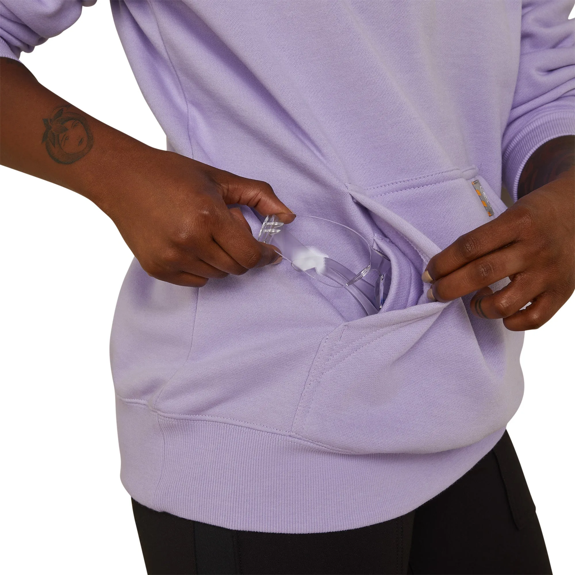 Ariat® Ladies Rebar Skill Set Lavender Heather 1/2 Zip Hoodie 10043547