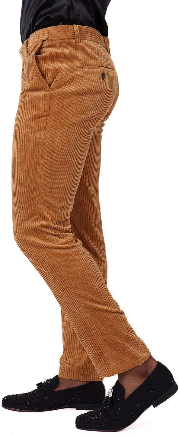 Barabas Men's Premium Corduroy Velvet Solid Color Chino Pants 2CPV1