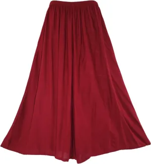 Beautybatik Solid Rayon Women Flowy Loose Palazzo Wide Leg Flare Pants Trouser Plus Size XL 1X 2X 3X