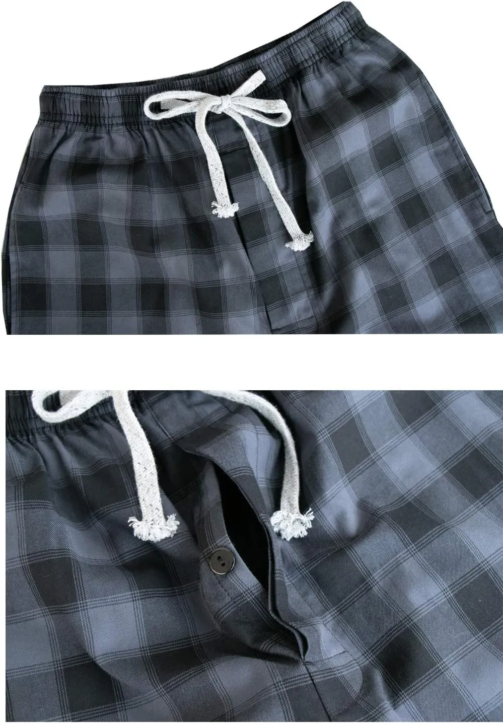 Big Boy's Cotton Plaid Pajama Pants Lounge Long Pants Loose Size 8 10 12 14 16