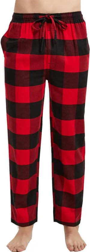 Big Boy's Cotton Plaid Pajama Pants Lounge Long Pants Loose Size 8 10 12 14 16