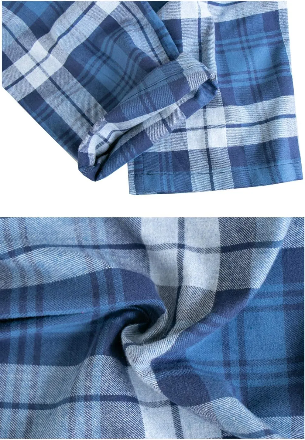 Big Boy's Cotton Plaid Pajama Pants Lounge Long Pants Loose Size 8 10 12 14 16