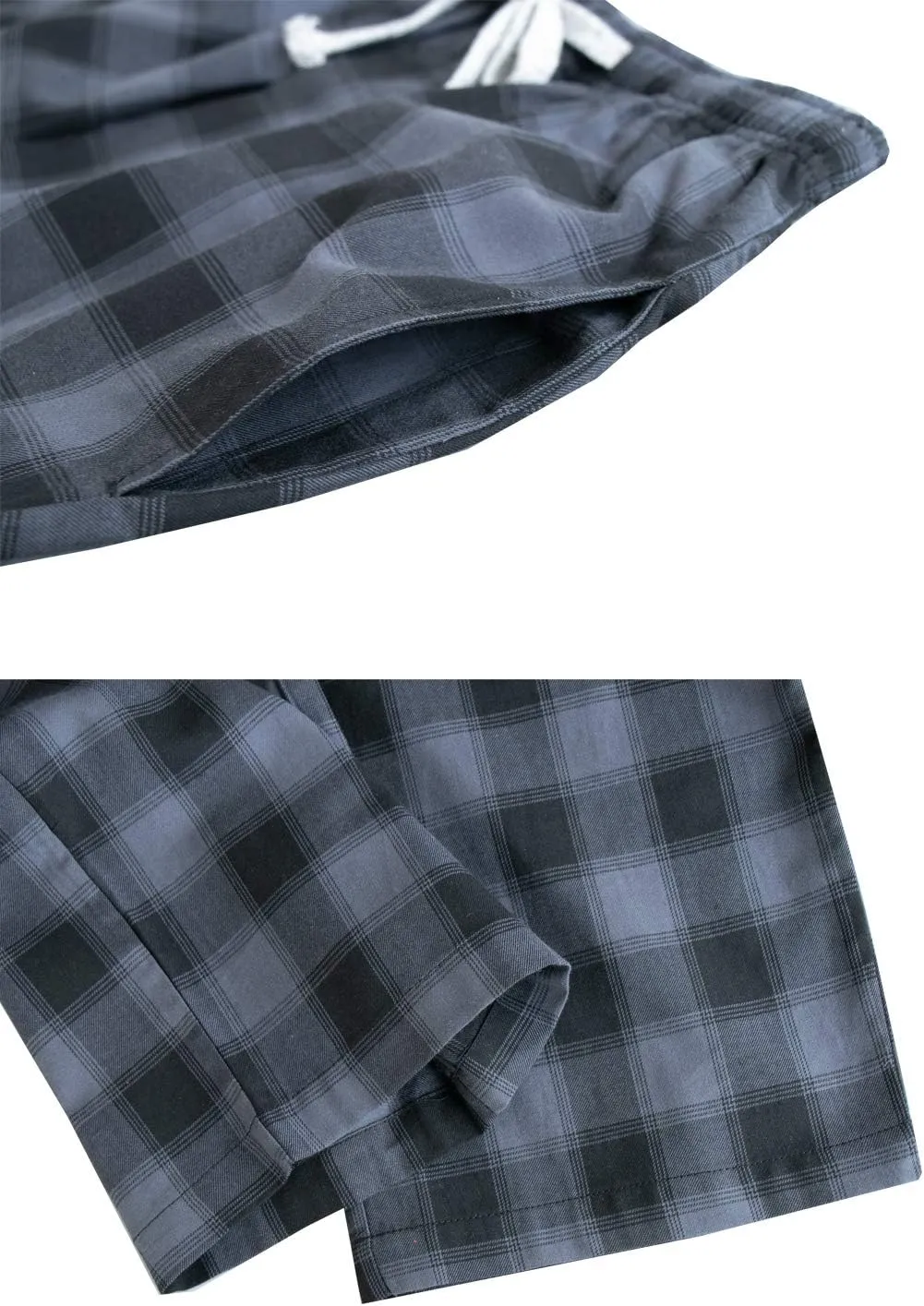 Big Boy's Cotton Plaid Pajama Pants Lounge Long Pants Loose Size 8 10 12 14 16