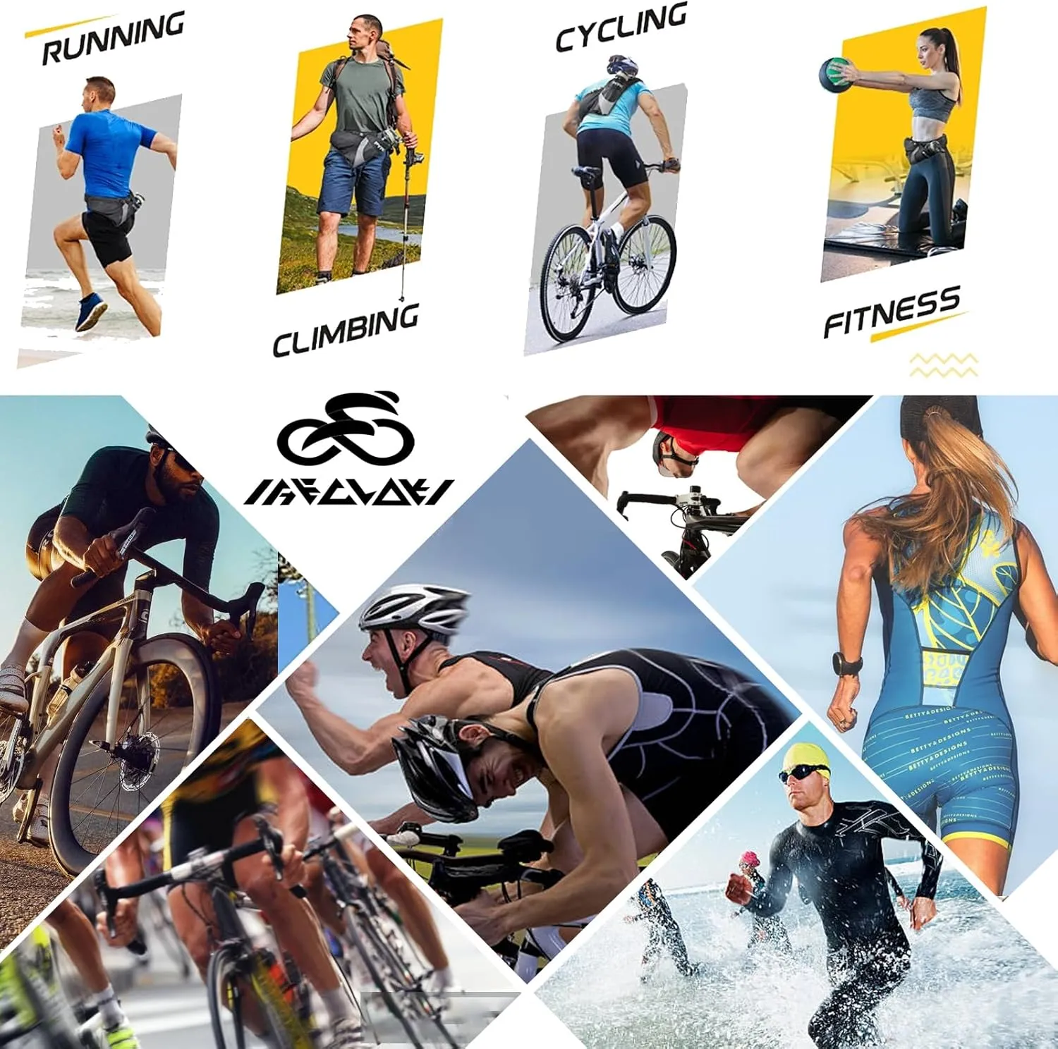 Biking Bicycle Mountain Jersey,One-Piece Road Bike Shirts with Pockets,Quick-Dry Cycling Jersey Set,Summer