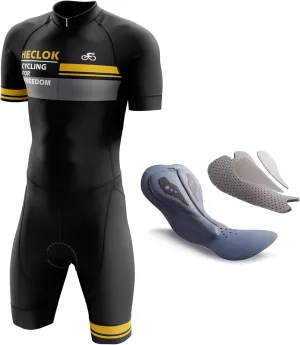 Biking Bicycle Mountain Jersey,One-Piece Road Bike Shirts with Pockets,Quick-Dry Cycling Jersey Set,Summer