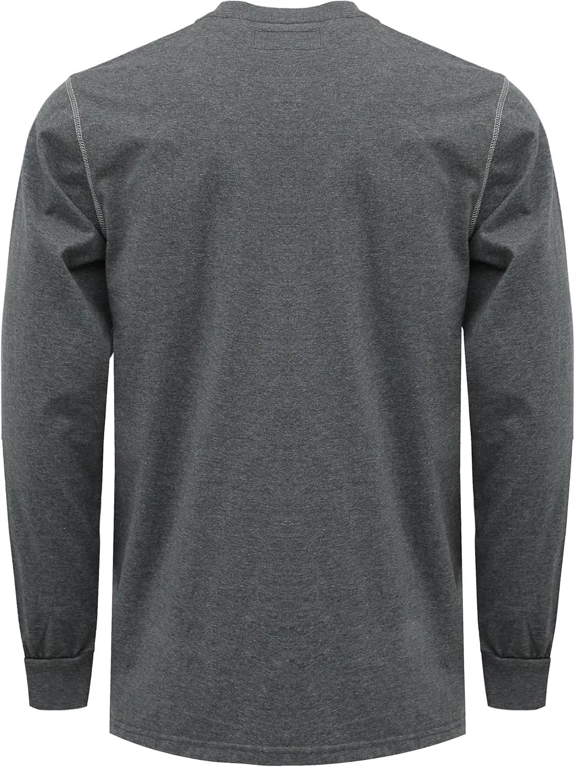 BOCOMAL FR Shirts for Men 5.5oz Lightweight Long Sleeve Work Henley Fire Resistant Shirt CAT2