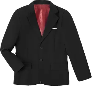Boys Formal Suit Blazer Two-Button Jacket Coat for Kids School