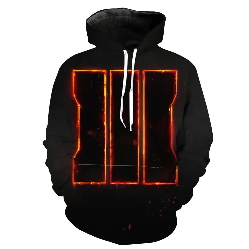 Call of Duty Hoodies - Pullover Ops 3 Symbol Black Hoodie