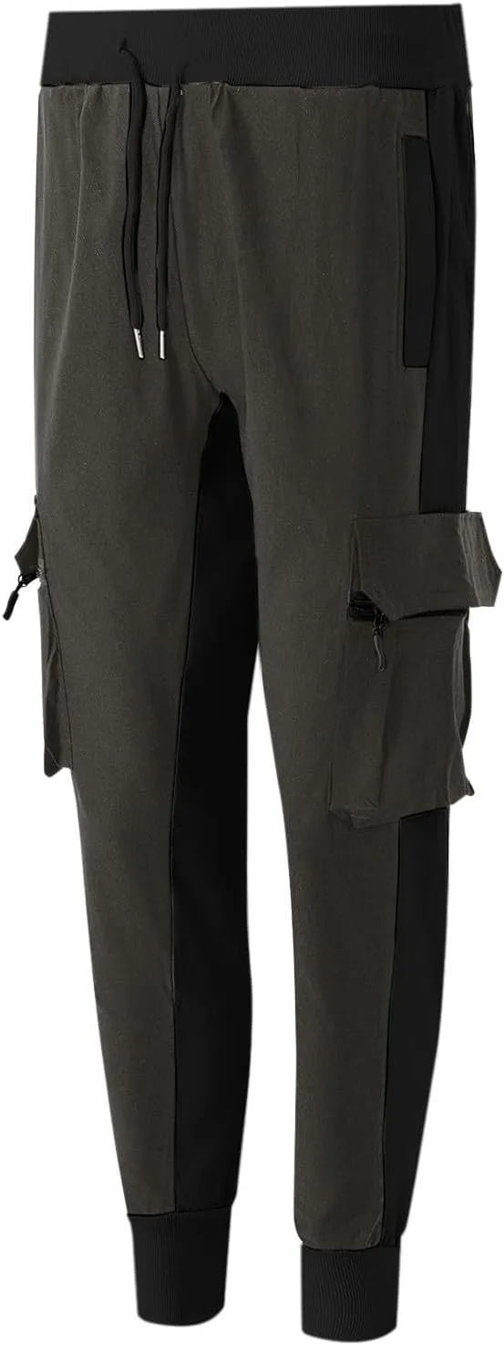 Cargo Pants for Men Men's Spring Summer and Autumn Casual Mid Elastic Multi Pocket Slim Fit Overalls Outdoor Pantalones