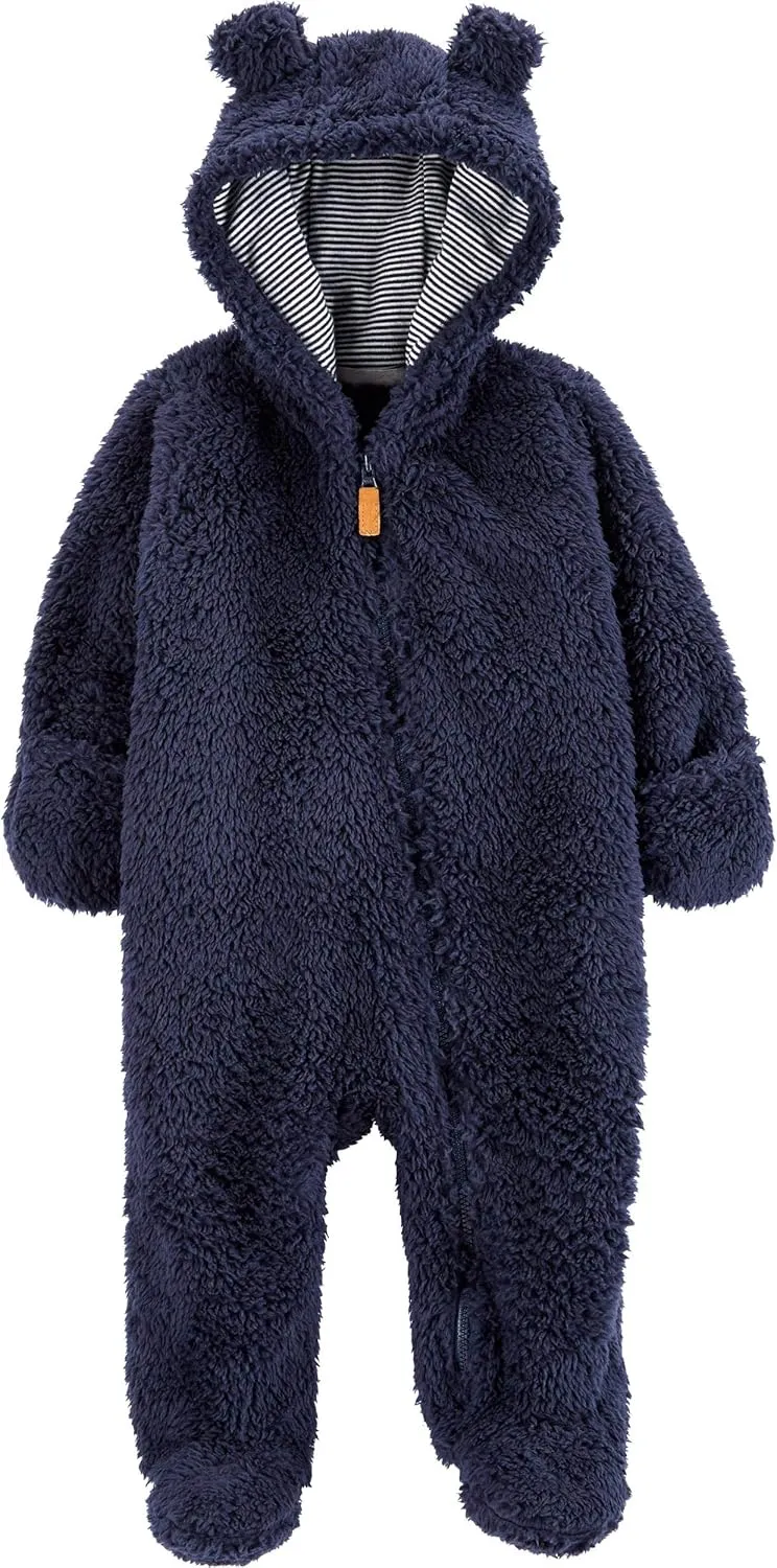 Carter's 0-9 Months Hooded Sherpa Bunting Pram
