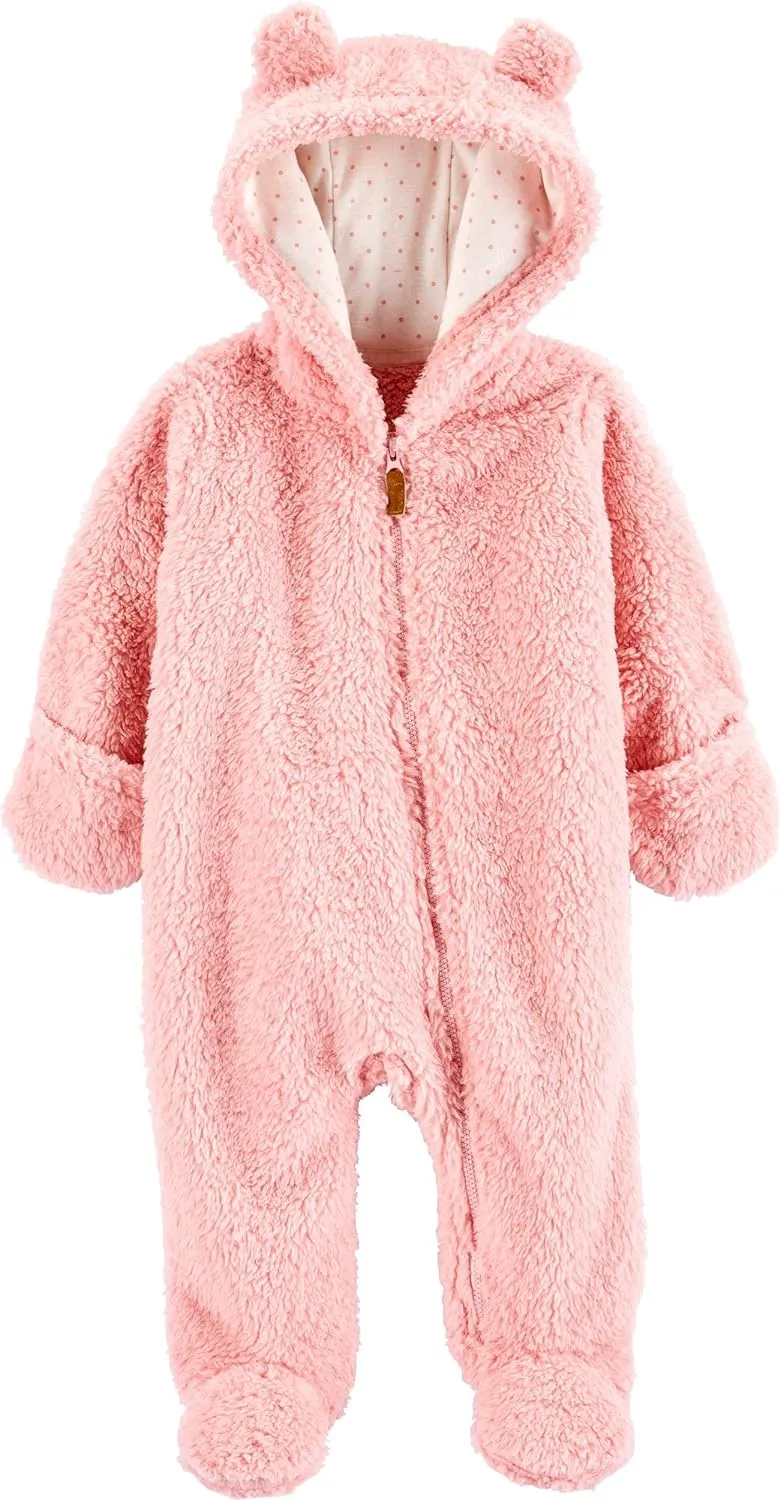 Carter's 0-9 Months Hooded Sherpa Bunting Pram