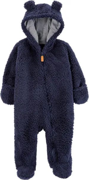 Carter's 0-9 Months Hooded Sherpa Bunting Pram