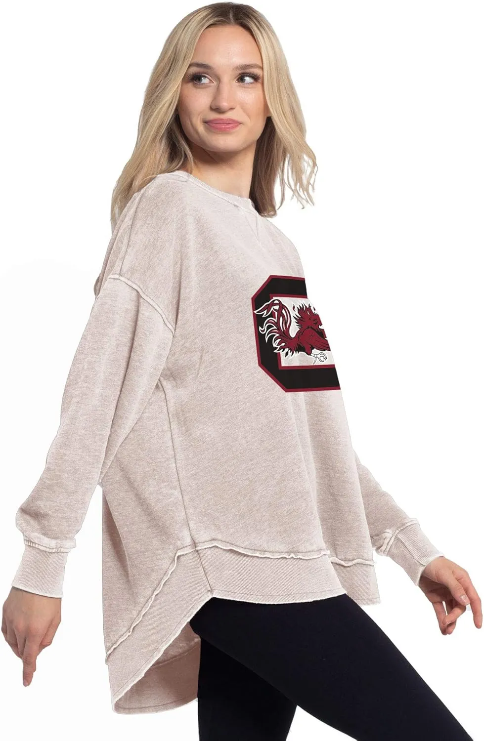 chicka-d Women's Burnout Campus Pullover