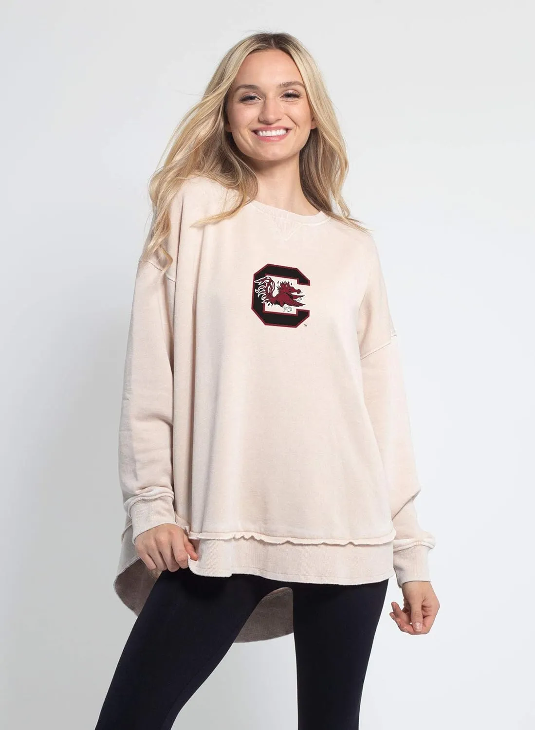 chicka-d Women's Burnout Campus Pullover